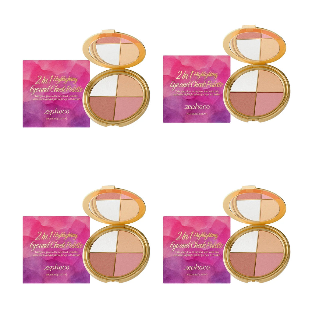 Eelhope 3-in-1 Palette | Highlighter, Eyeshadow & Blush