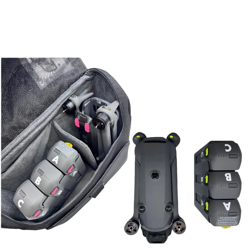 DJI Mavic 4 Pro Anti-Slip Battery Stickers – Green Pink Black