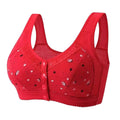Plus Size Wire-Free Nursing Bra | Floral Front Closure