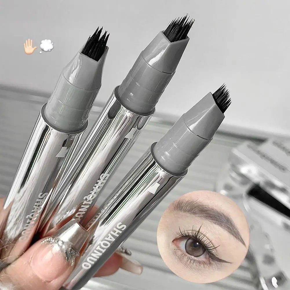 Microblading Eyebrow Pen – Waterproof Multi-Tip Hair-Stroke