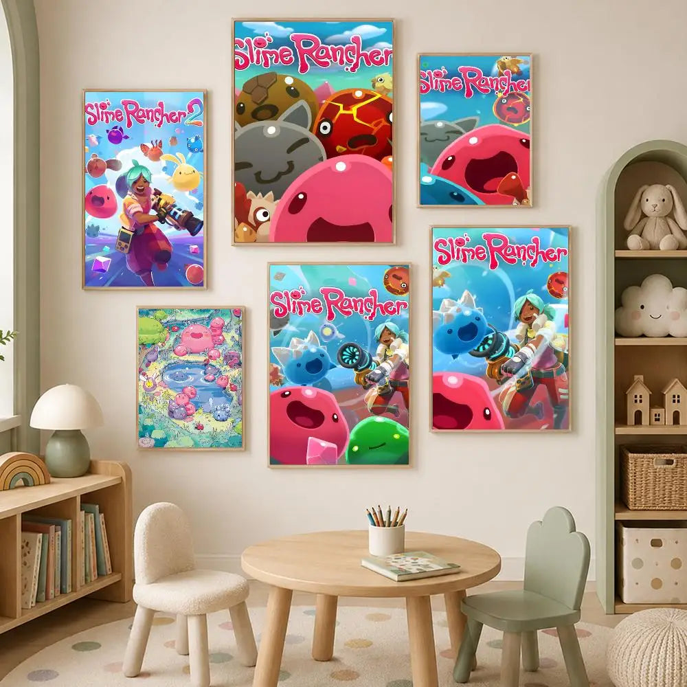 Slime Rancher Game Poster – Self-Stick HD Waterproof Wall Art