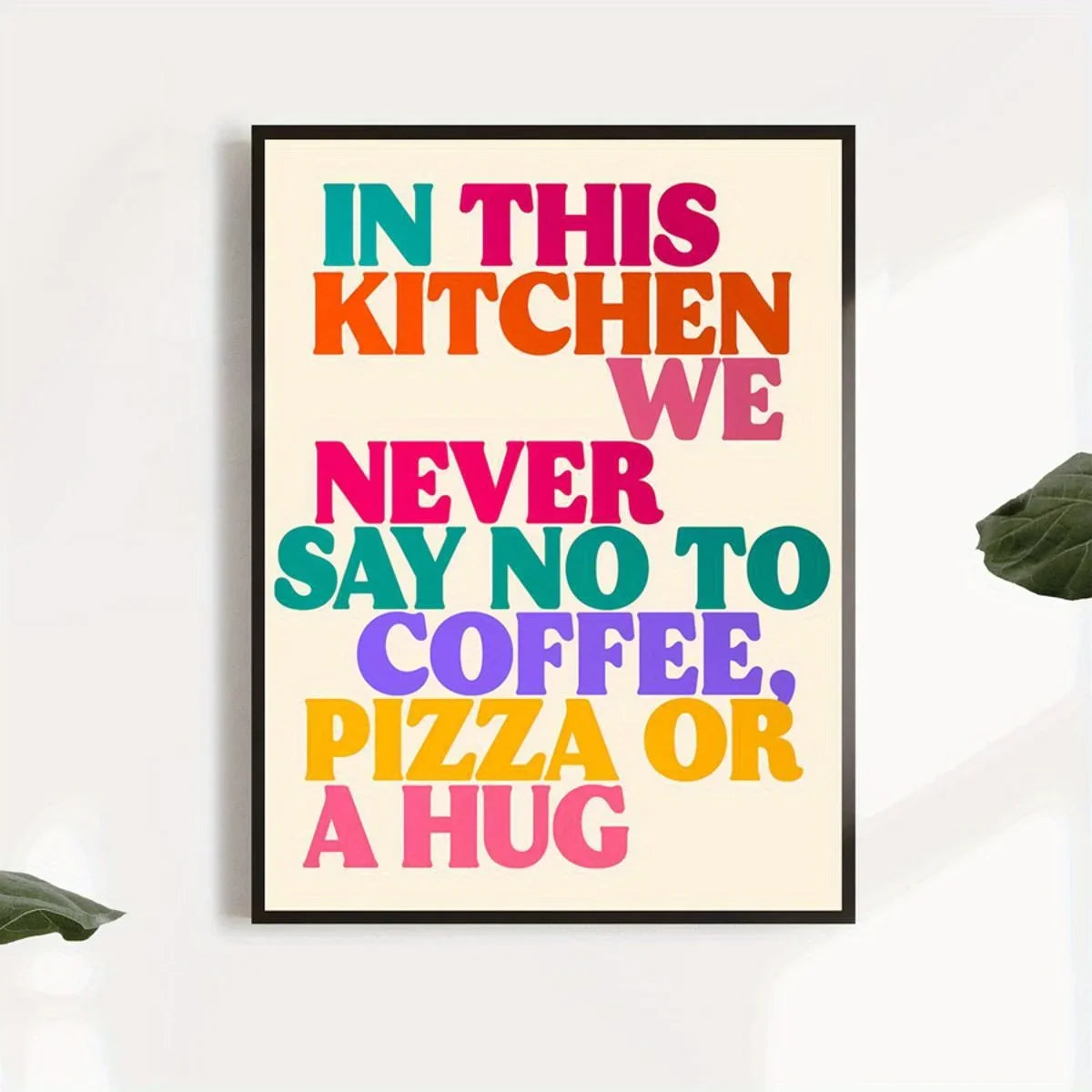 "In This Kitchen" Funny Coffee Canvas Wall Art | Vintage Print