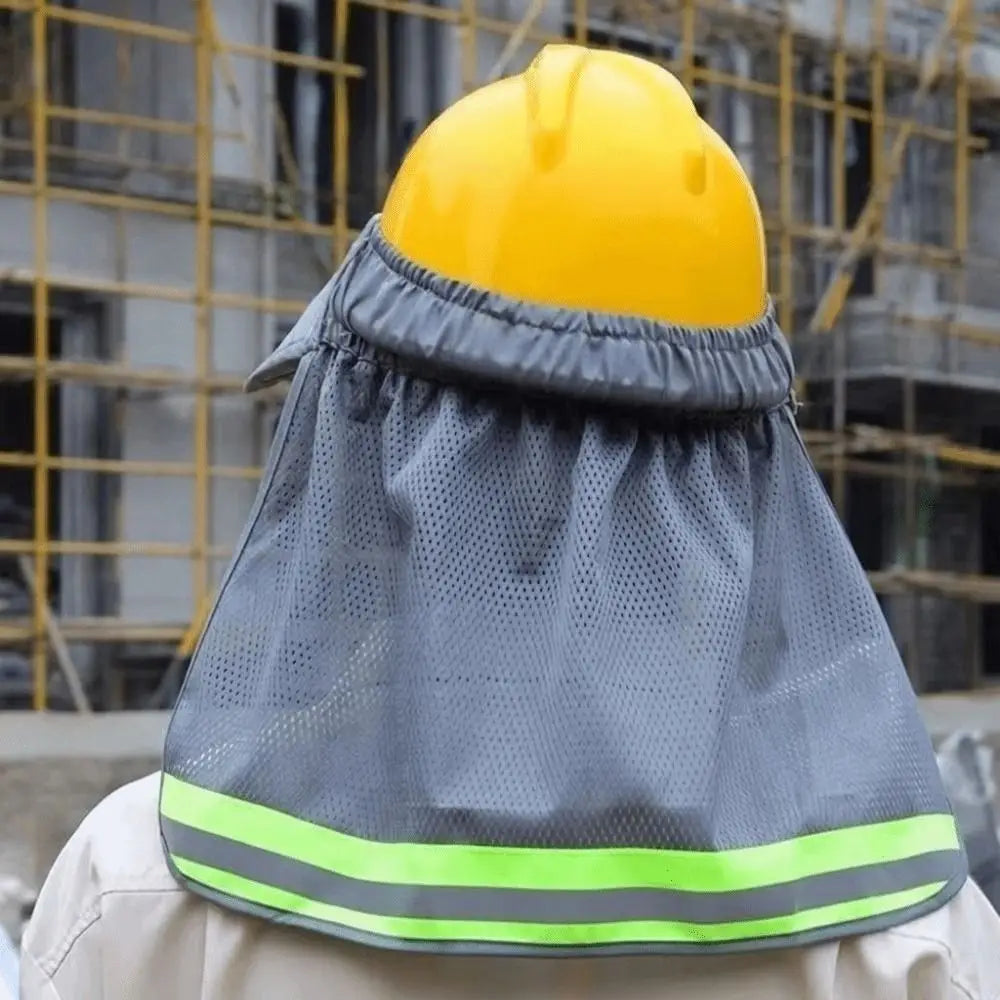 Hard Hat Sun Shield – Breathable Mesh Neck Cover UV Protection