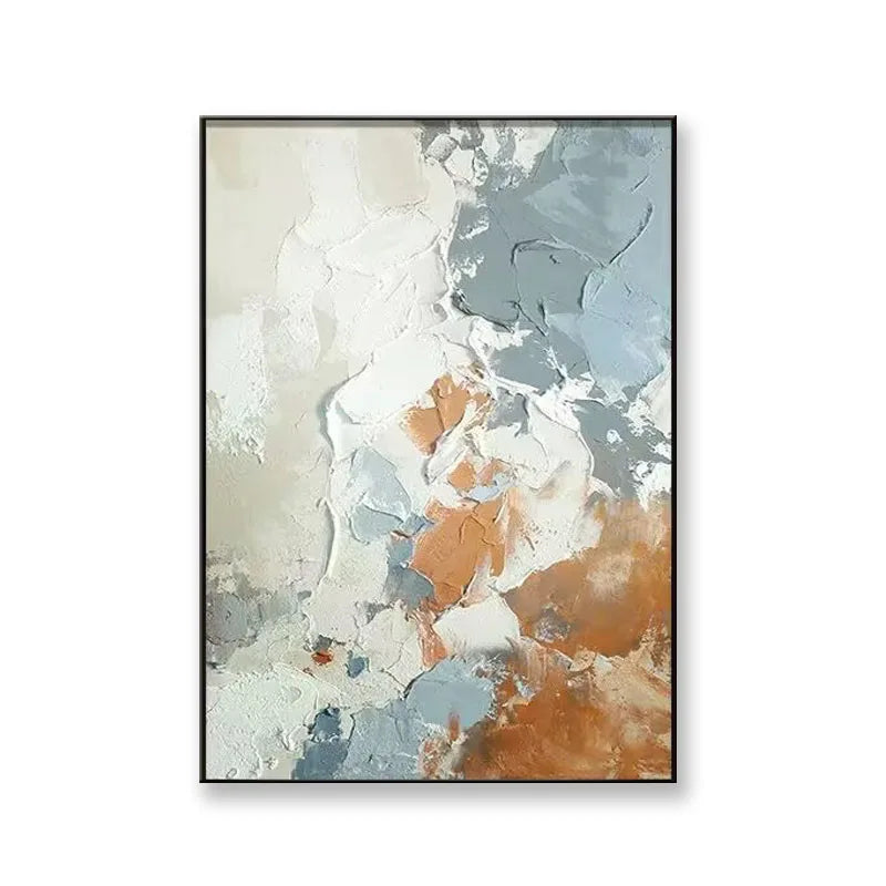 Handmade Abstract Floral Oil Painting | 3D Textured Canvas Wall Art