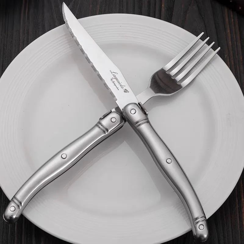 Laguiole Stainless Steel Cutlery Set 4–24 Pcs | Dishwasher Safe