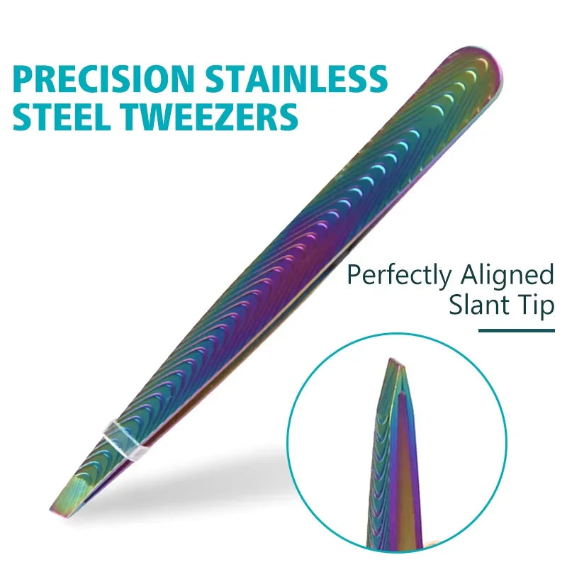 Professional Stainless Steel Tweezers – Eyebrow & Lash Tool