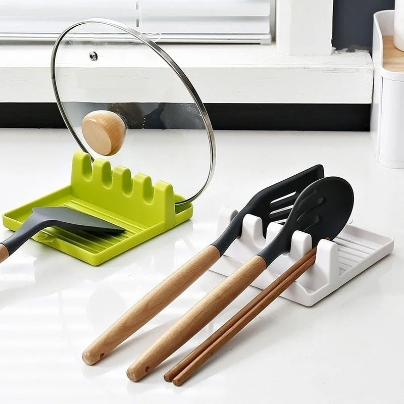 Kitchen Spoon Holder & Spatula Rest – Non-Slip Utensil Rack