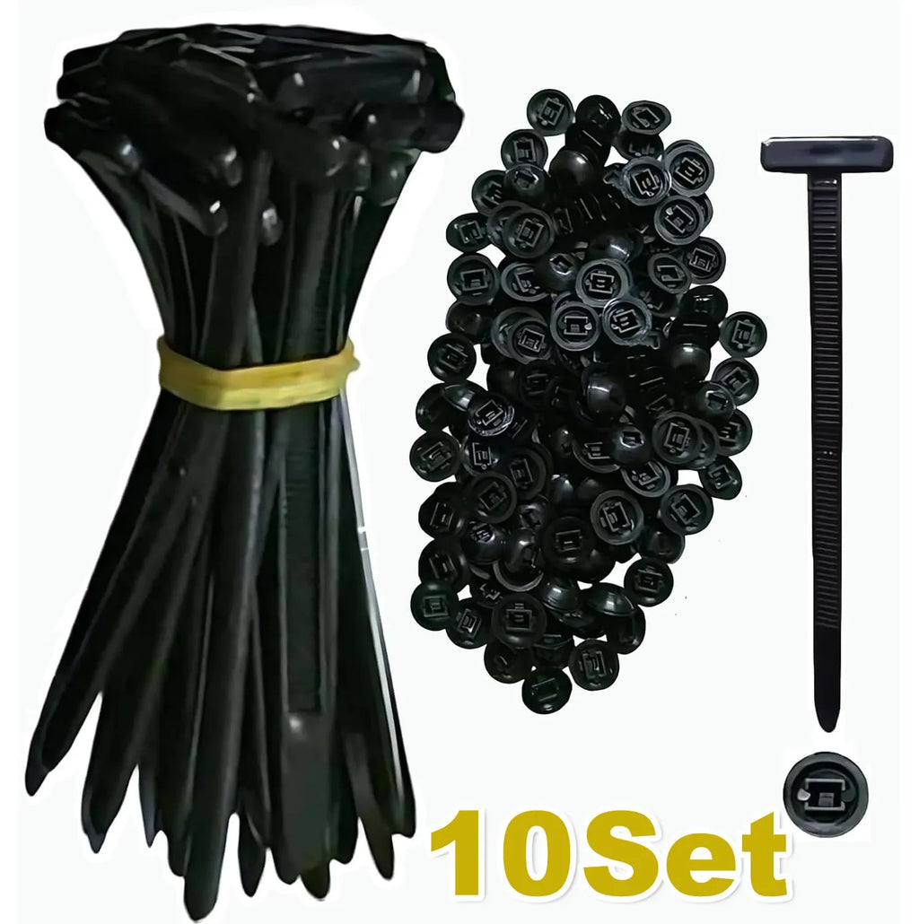 UV-Resistant Nylon Self-Locking Cable Tie Buckle Zip Ties