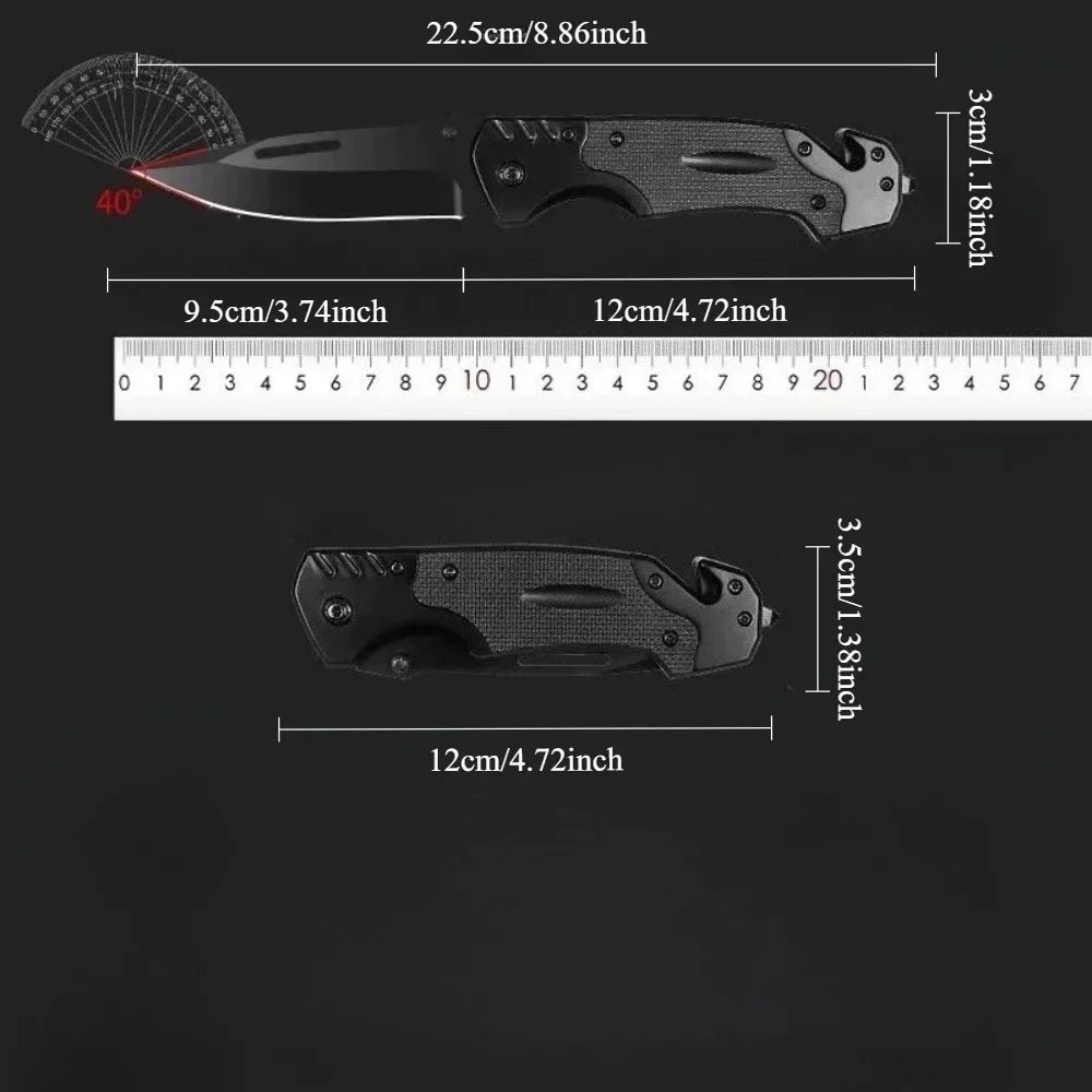 Stainless Steel Folding Pocket Knife – Camping & Outdoor EDC
