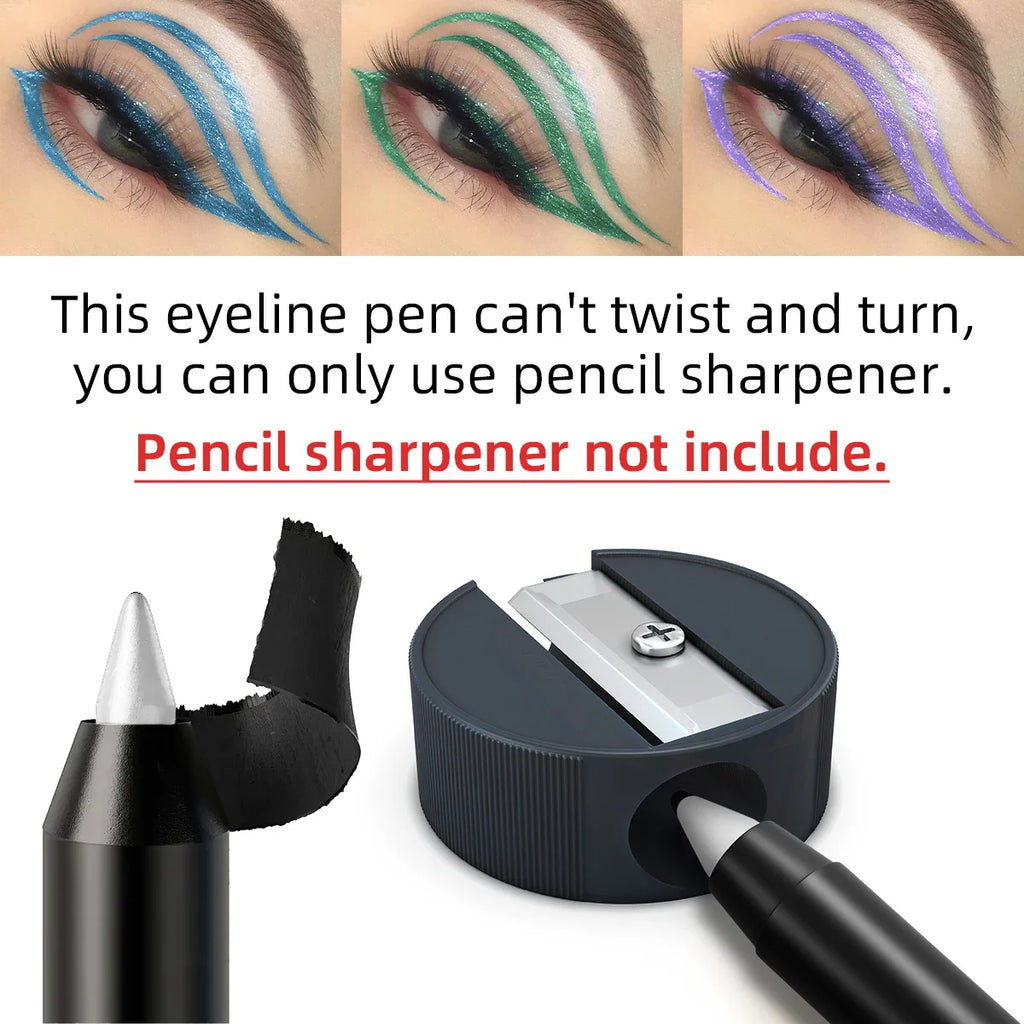 FUNPARK Glitter Metallic Eyeliner Pen – Waterproof, 10 Colors