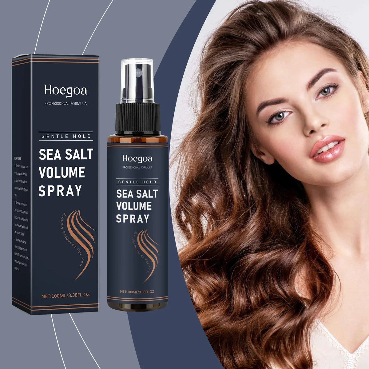 HOEGOA Sea Salt Hair Spray – Volume, Texture & Frizz Control