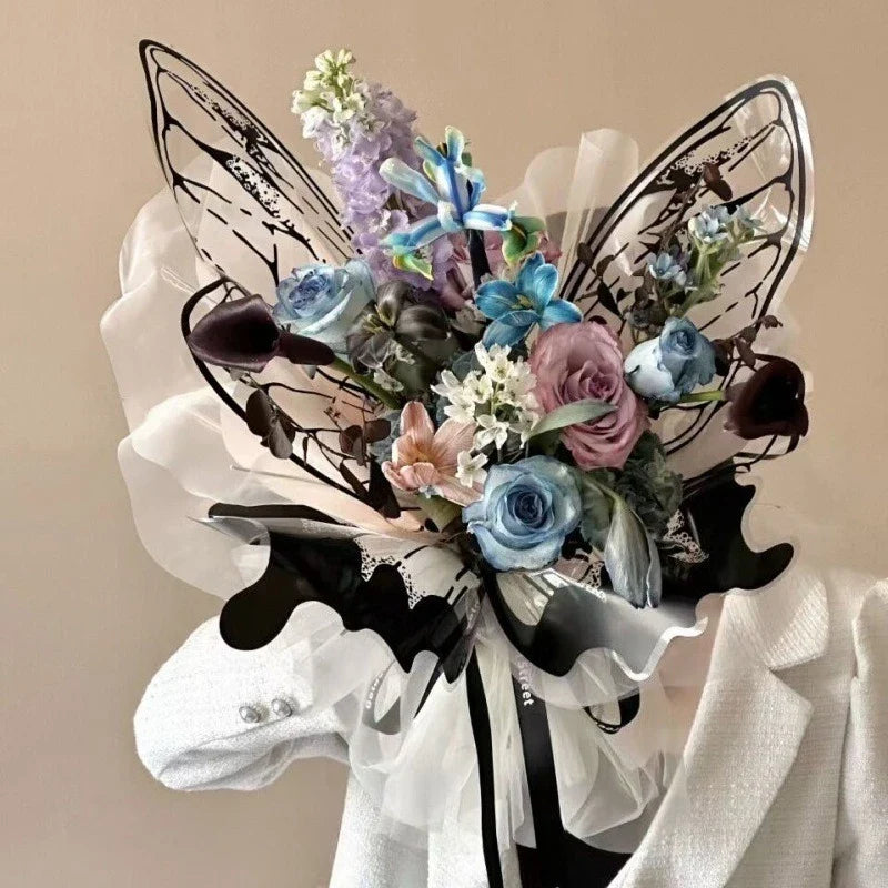 40-Piece Butterfly Wing Flower Wrapping Paper | Bouquet Film