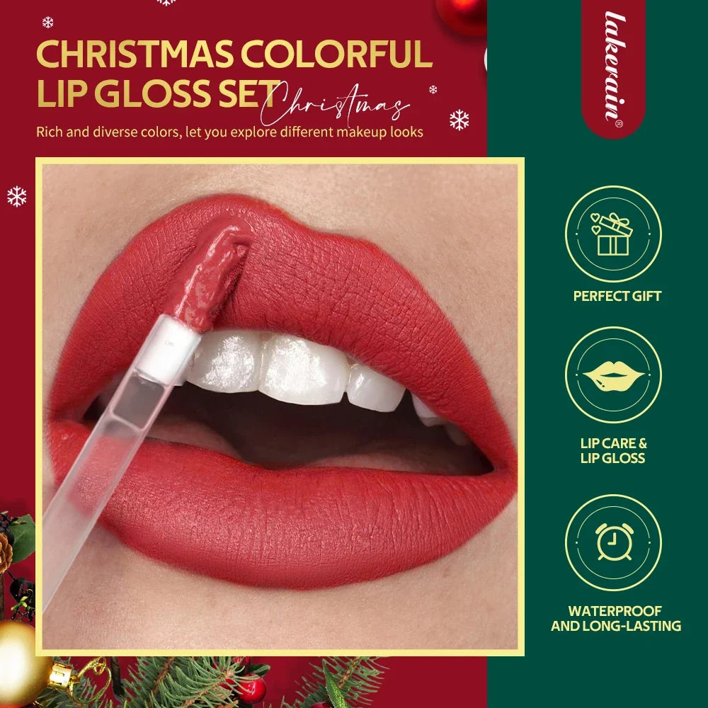 Velvet Matte Lip Gloss Set 6-Pack – Waterproof Lip Tint Gift