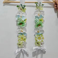 Handmade Satin Flower Graduation Sash | Floral Lei Gift