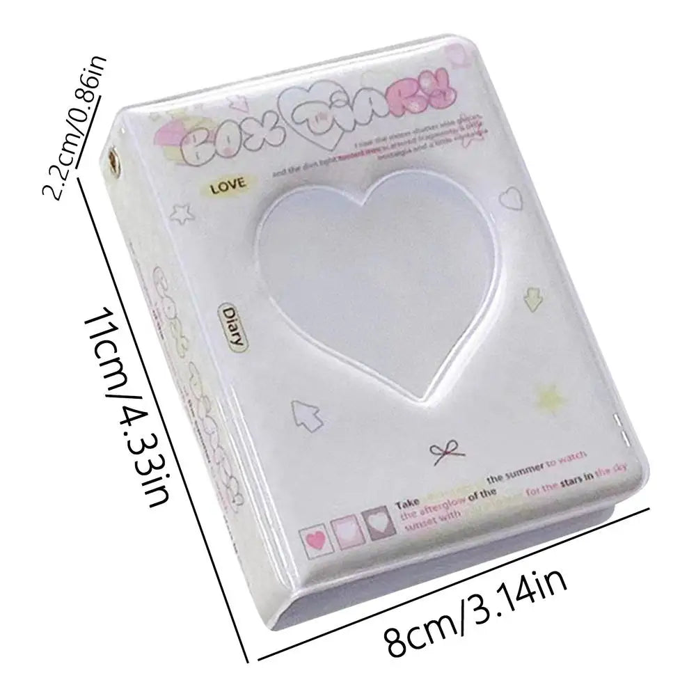 Kpop Photocard Holder Book | 40 Pocket Heart Card Binder