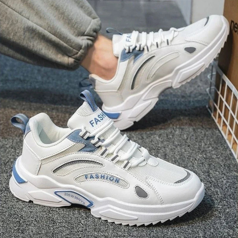 YBQJOO Men's Breathable Mesh Casual Sneakers | Anti-Slip
