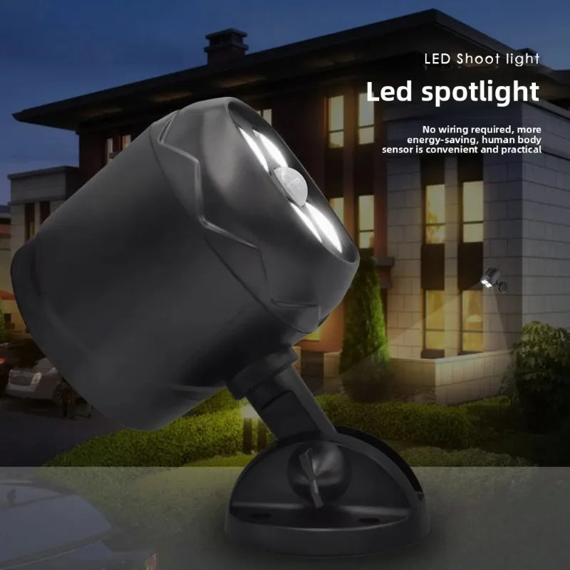 LED Motion Sensor Outdoor Wall Light | Battery Powered, Waterproof