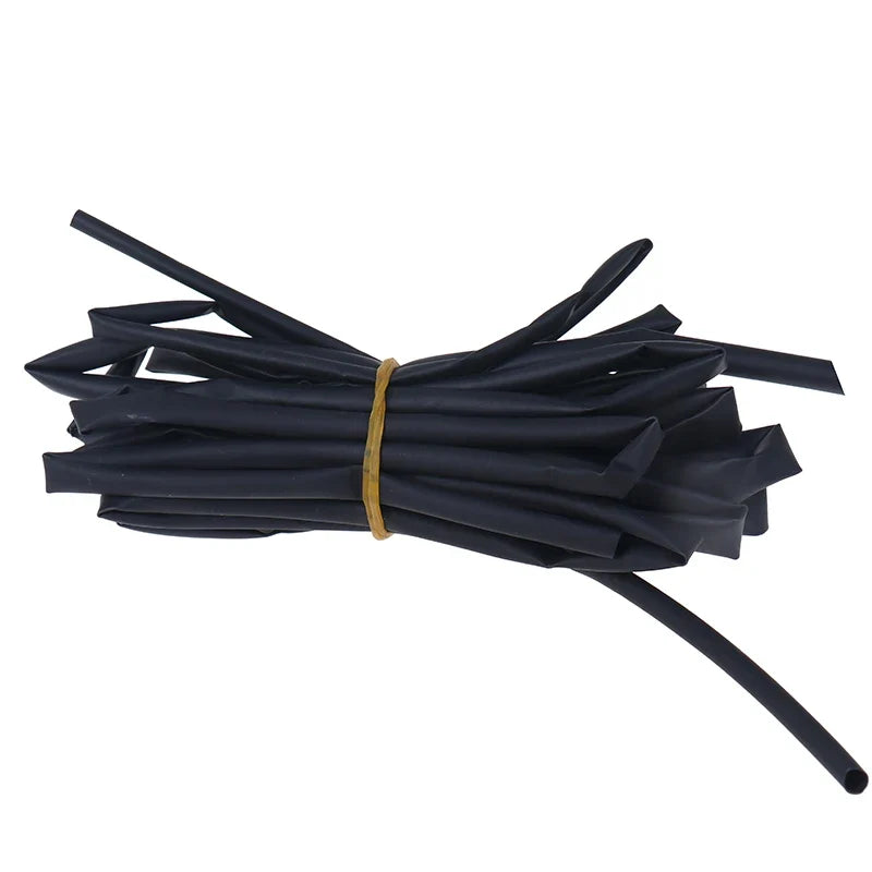 Black Heat Shrink Tubing Set 3mm 4mm 5mm 6mm – 4×1m PE