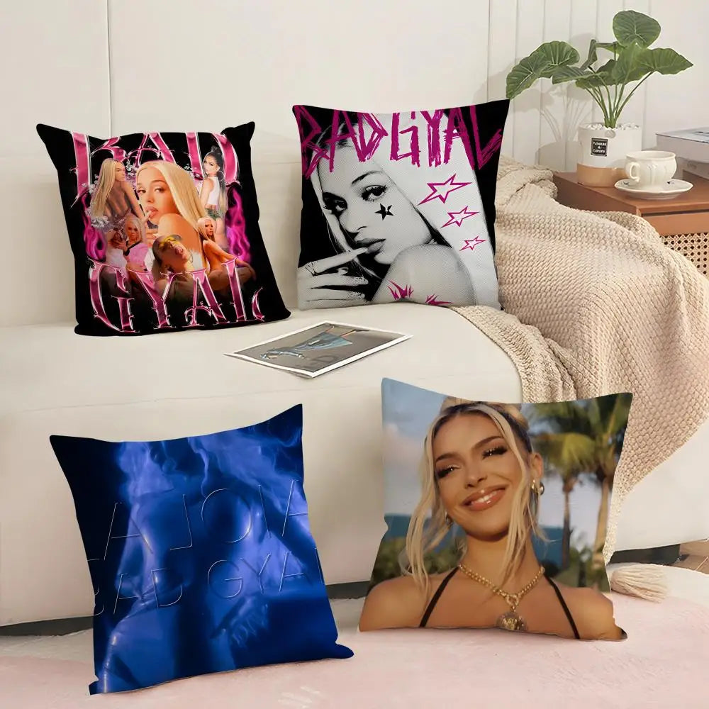 Breathable Linen Cushion Cover with Hidden Zipper | Animal Print