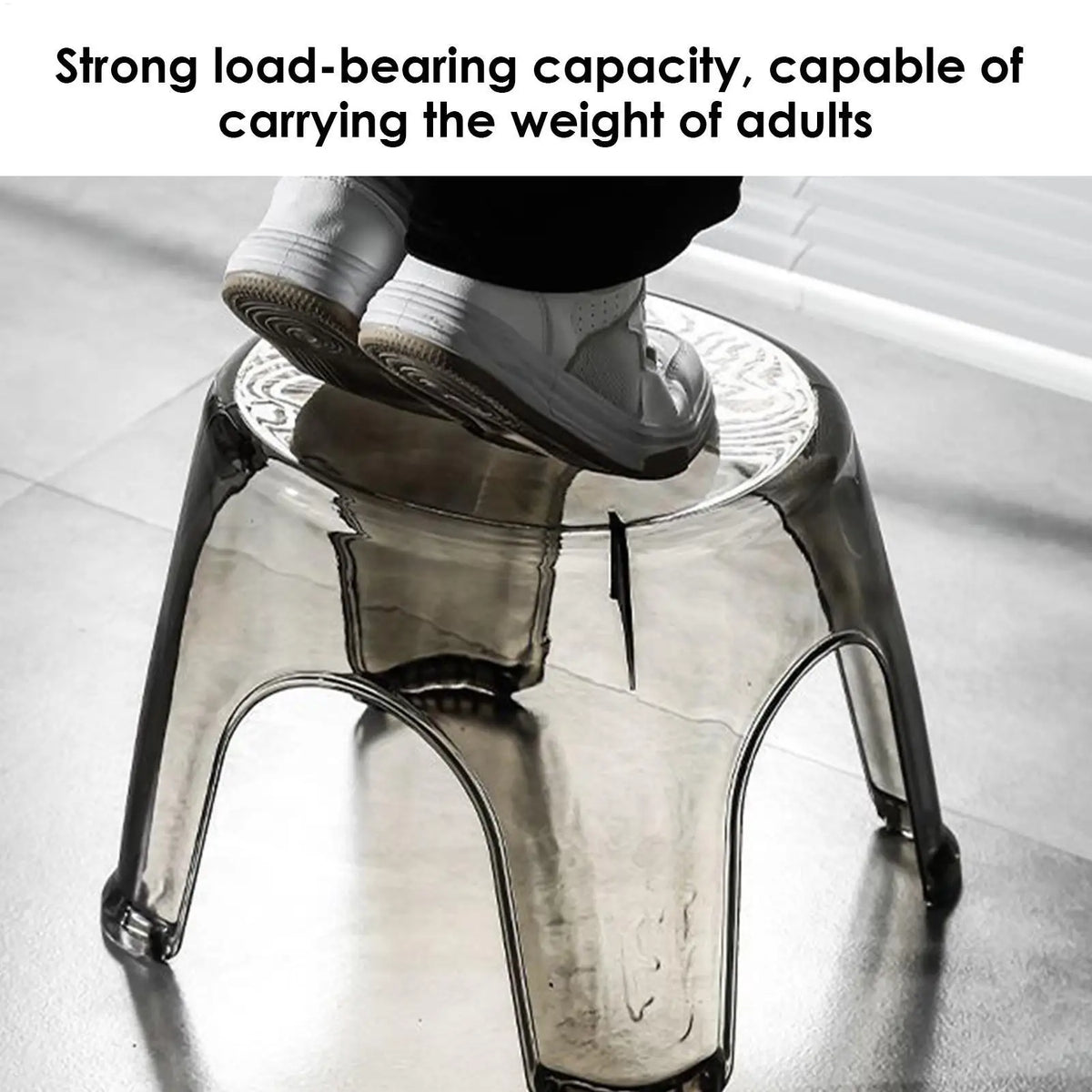 Clear Shower Corner Stool – Waterproof Bathroom Bench