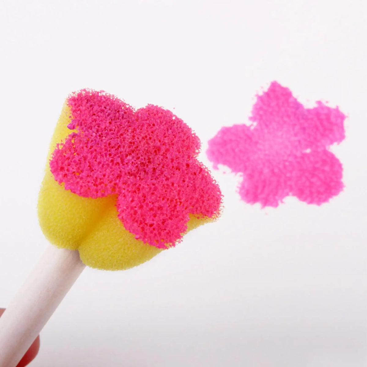 5-Pack Kids Paint Sponges – Easy-Grip Toddler Art Tools