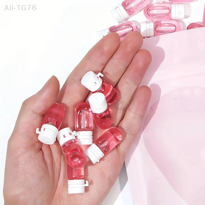 10-Pack 2ml Clear Glass Travel Bottles – Leak-Proof Flip-Top