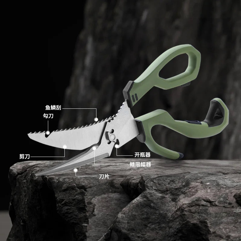 Heavy-Duty Detachable Stainless Steel Kitchen Scissors