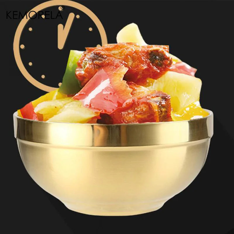 KEMORELA Golden Stainless Steel Bowls – Sushi & Dipping Dishes
