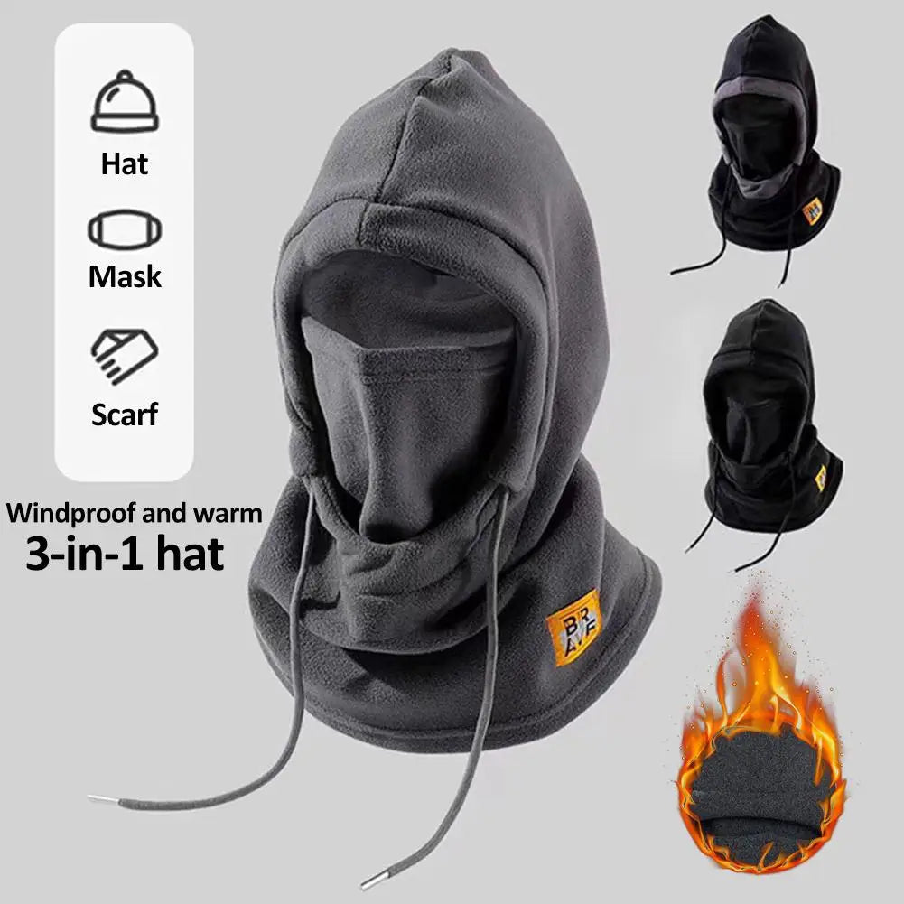 3-in-1 Windproof Balaclava Hat Mask & Neck Warmer – Unisex
