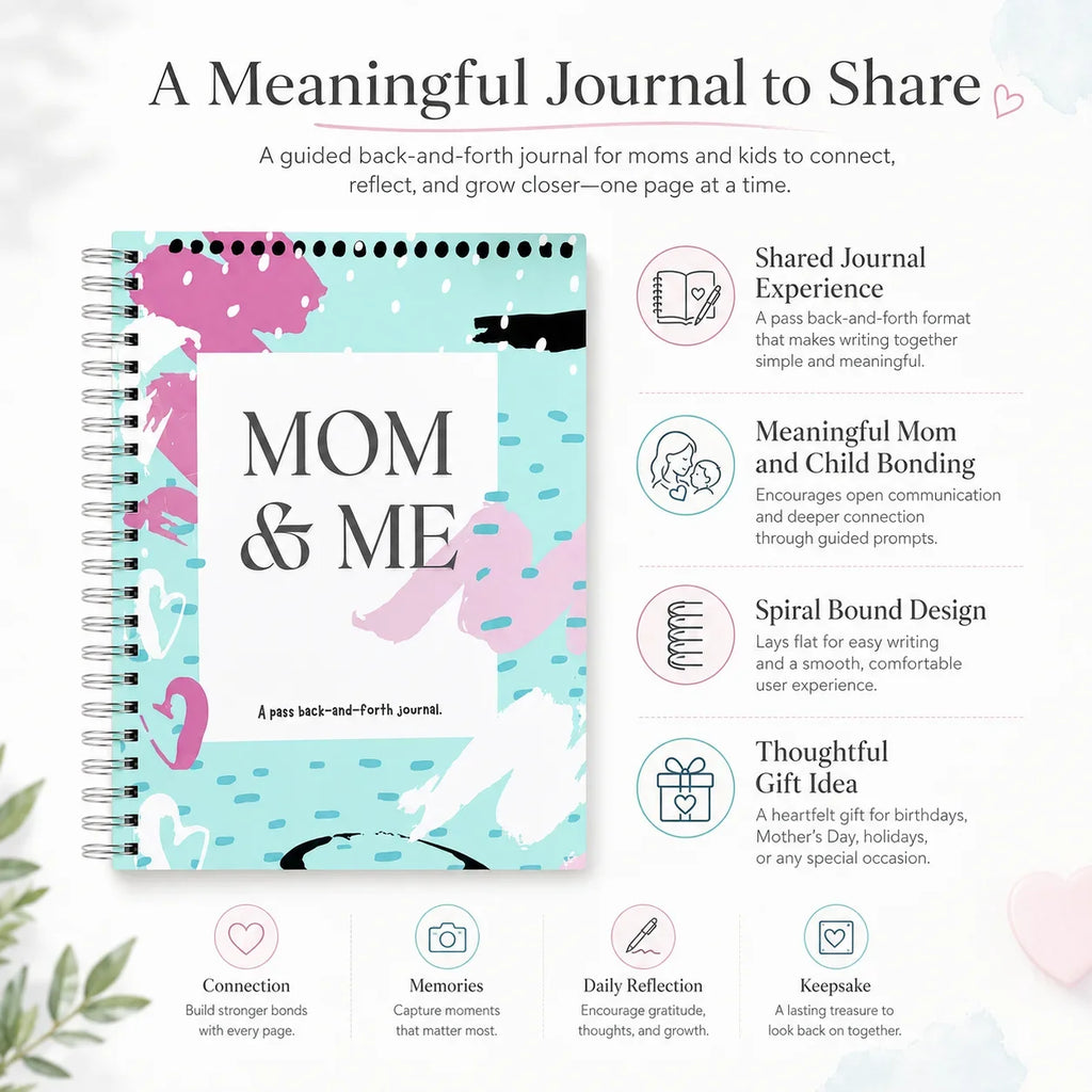 Mom Me Spiral Bound Journal Shared Writing Notebook Mother Daughter