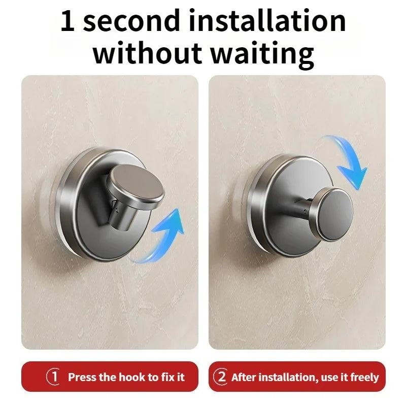 No-Drill Suction Cup Hook | Kitchen, Bathroom & Door Storage
