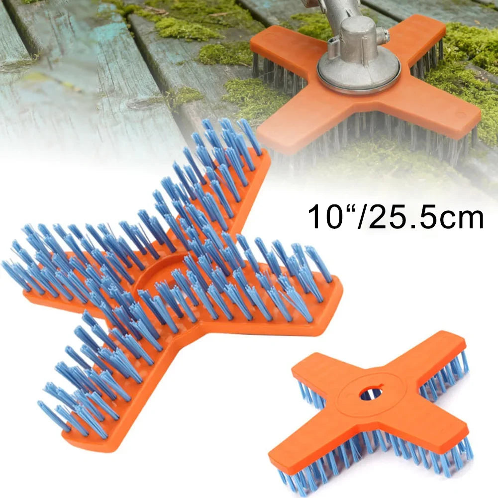 10-Inch Lawn Mower Cleaning Brush – 3-Tooth, 4-Tooth & Disc