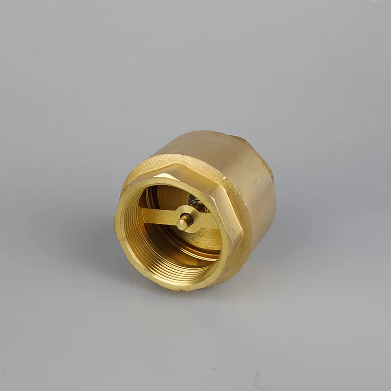 Brass NPT In-Line Spring Check Valve 1/2" 3/4" 1-1/2" Female