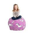 Large Canvas Bean Bag Stuffed Animal Toy Storage Organizer