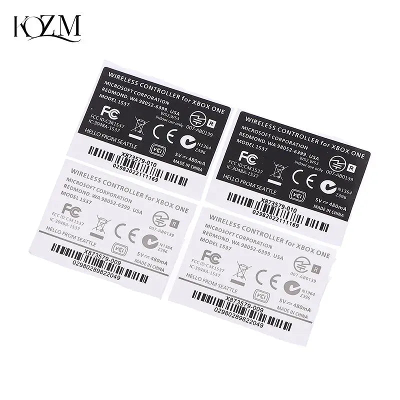 Xbox One & One S Controller Seal Stickers Black & White 2pcs