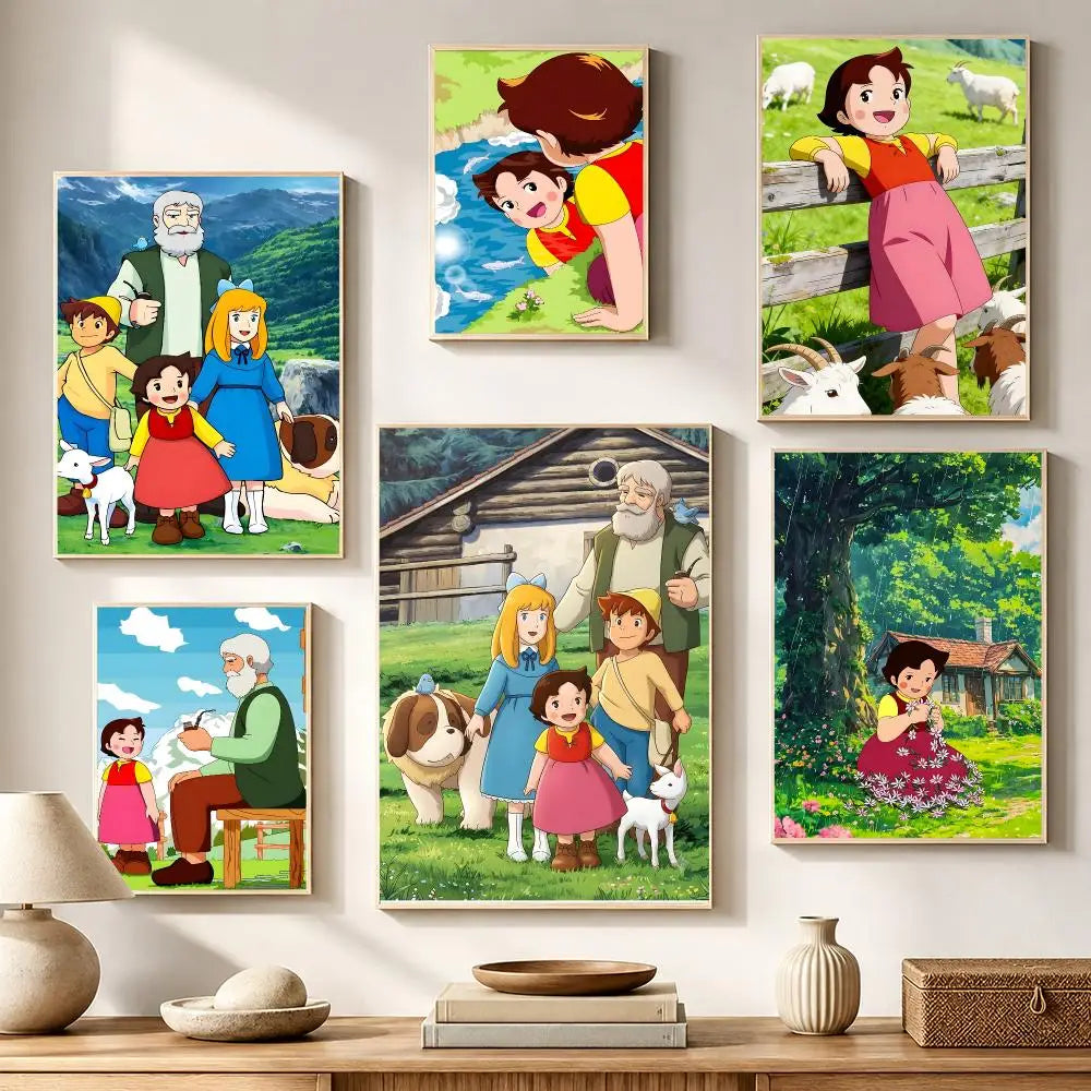 Heidi Girl of the Alps Poster – HD Waterproof Wall Stickers