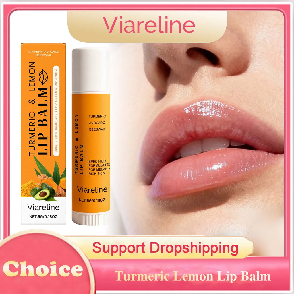Viareline Turmeric Lemon Lip Balm – Hydrating & Brightening 5g