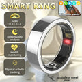 Vibration Reminder Smart Ring Heart Rate Blood Oxygen&pressure Health