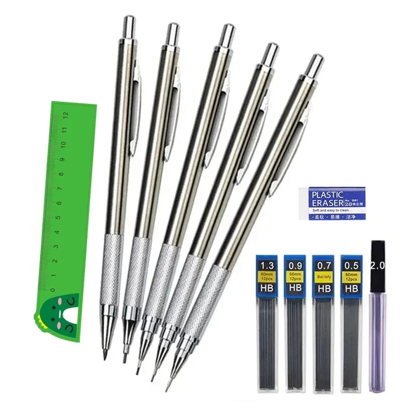 Metal Mechanical Pencil 0 5 7 9 1 3 Art Drawing Painting Automatic