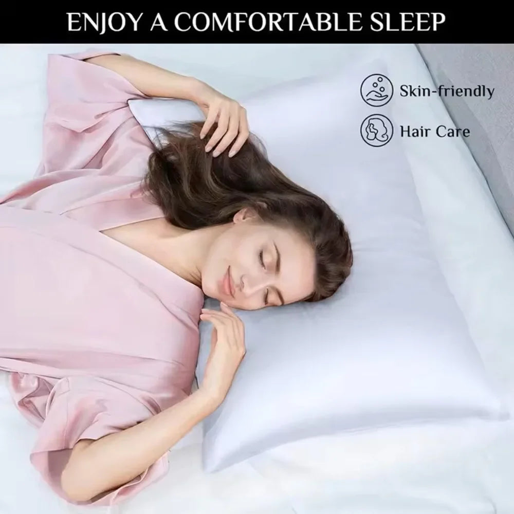 Satin Pillowcase Set of 2 | Silky Soft Pillow Covers for Hair & Skin