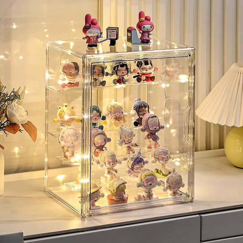 Acrylic Wall Mounted Display Cabinet | Removable Shelves