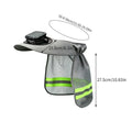 Solar Fan Hard Hat – Wide Brim Ventilated Safety Helmet