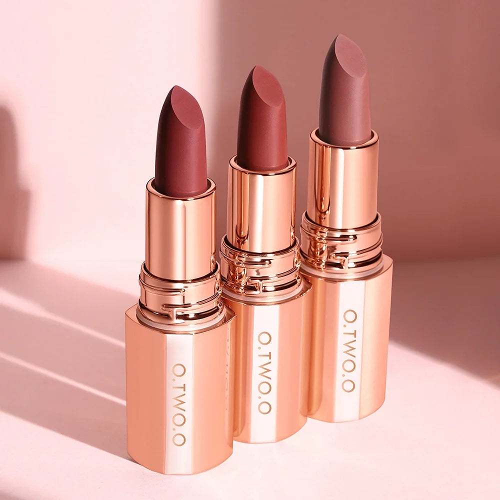 O.TWO.O Matte Lipstick | 8 Colors, Waterproof, Long-Lasting