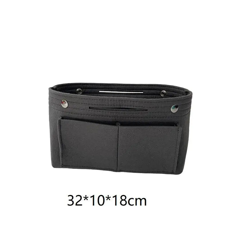 Felt Insert Bag Organizer | Multi-Pocket Travel Cosmetic Tote