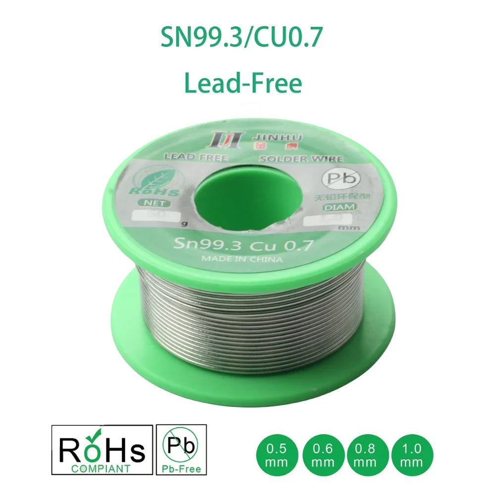Lead-Free Solder Wire SN99.3 Cu0.7 Flux Core Reel 50g
