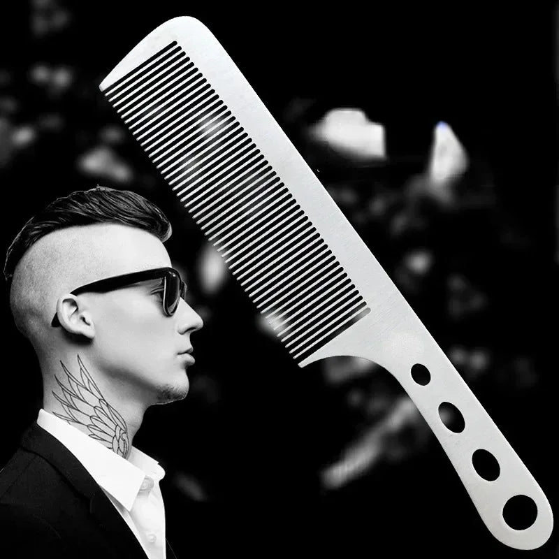Titanium Steel Anti-Static Salon Comb – Ultra Thin 1mm