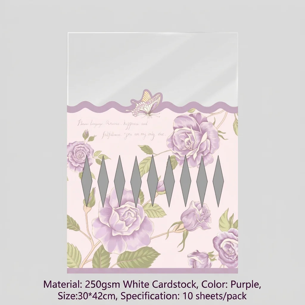 Rose Flower Bouquet Packaging Bags Wrapping Mother's Day Wedding