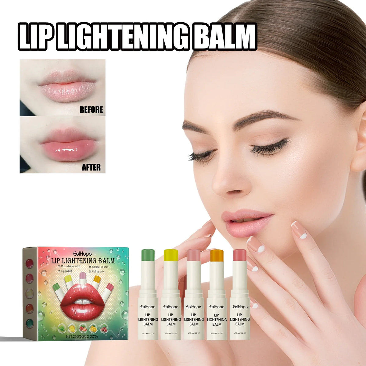 Eelhoe Brightening Lip Balm Mask – Exfoliating & Moisturizing