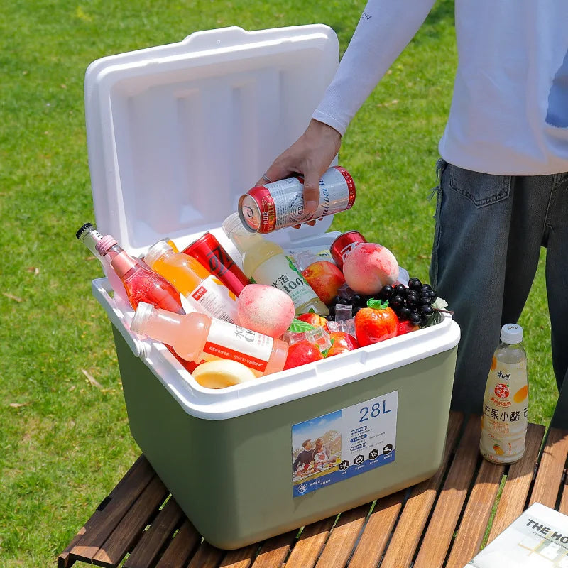 Camping Picnic Cooler Outdoor Car Portable Incubator Ice Bucket Stall