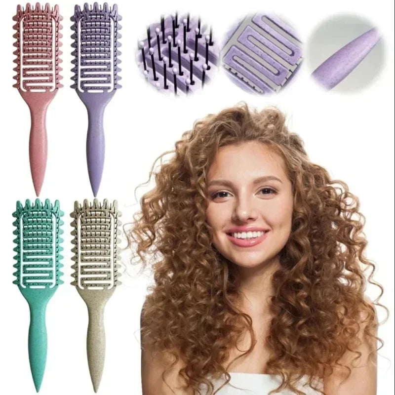 3-in-1 Curl Defining Detangling Hair Brush for Curly Hair